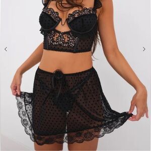 For Love and Lemons Caprice Slip Skirt